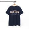 White Smoke Boston Athletics Tee — Vintage Collegiate Sports Shirt