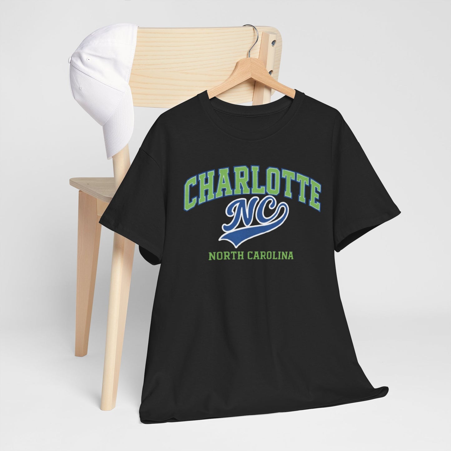 Charlotte NC North Carolina T Shirt –  Varsity Style Graphic Tee