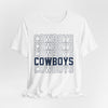 Cowboys Football Repeat Graphic Tee — Bold Layered Team Shirt – breathable comfort wear, football shirt, image 1.0