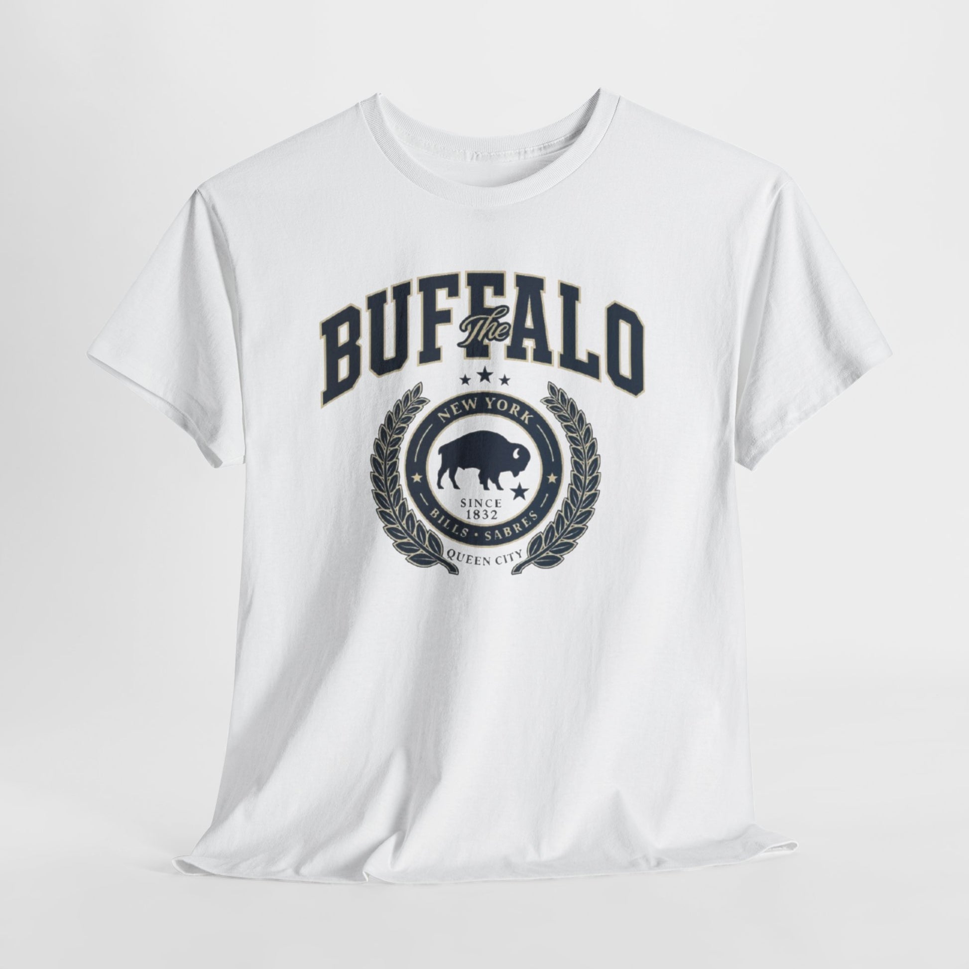Lavender Buffalo Crest Tee – Vintage Buffalo Logo T-Shirt