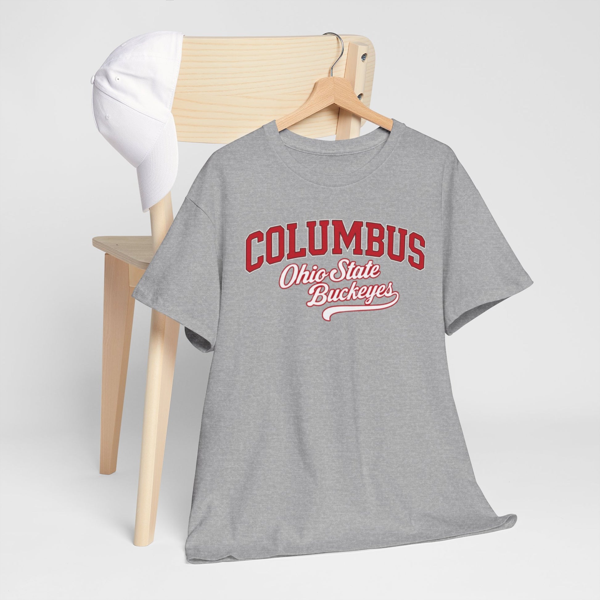 Dark Gray Columbus Ohio Varsity T-Shirt – Retro College Style Streetwear Tee