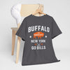 Dim Gray Buffalo New York "The Queen City" Go Bills T-Shirt