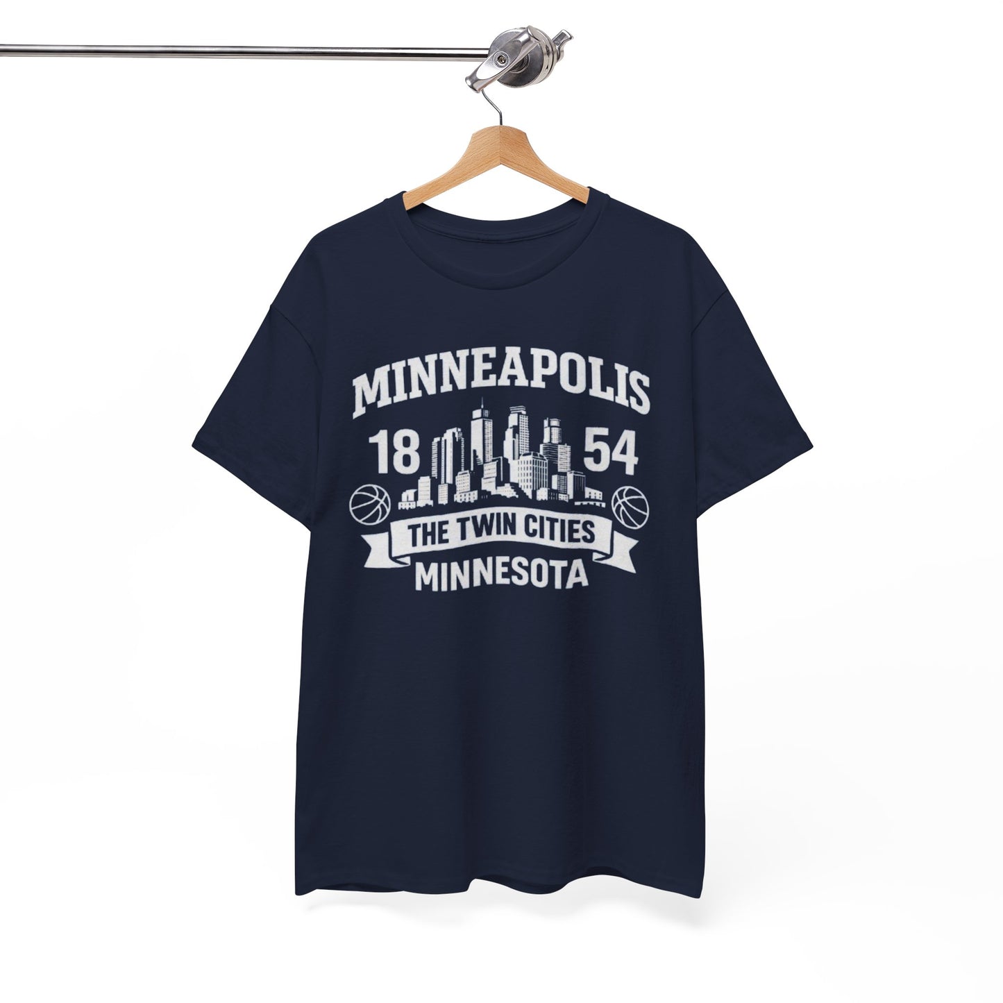 Minneapolis Est. 1854 Skyline T-Shirt — The Twin Cities, Minnesota