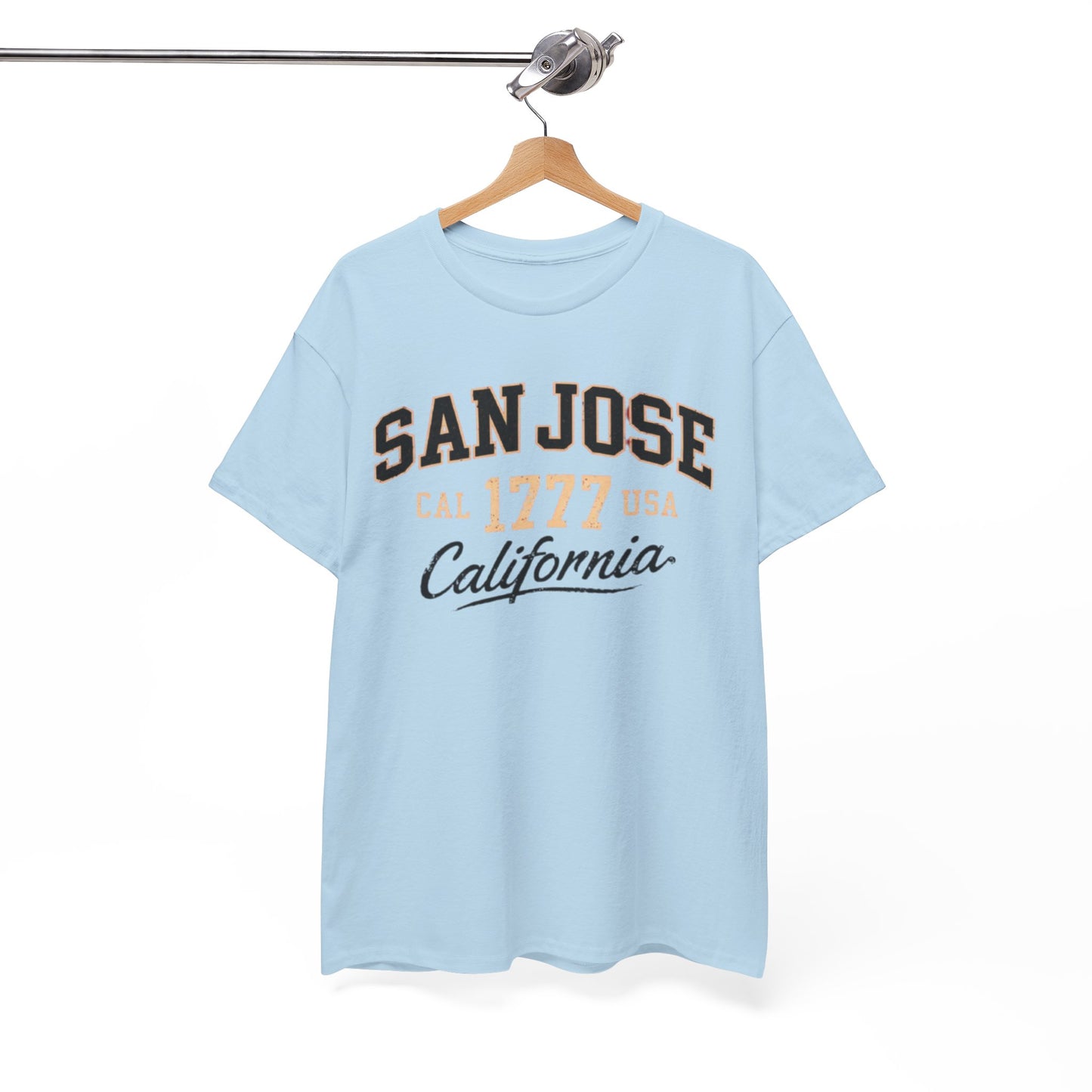 San Jose California Tee – Vintage '1777' Collegiate City Shirt Bay Area graphic tee