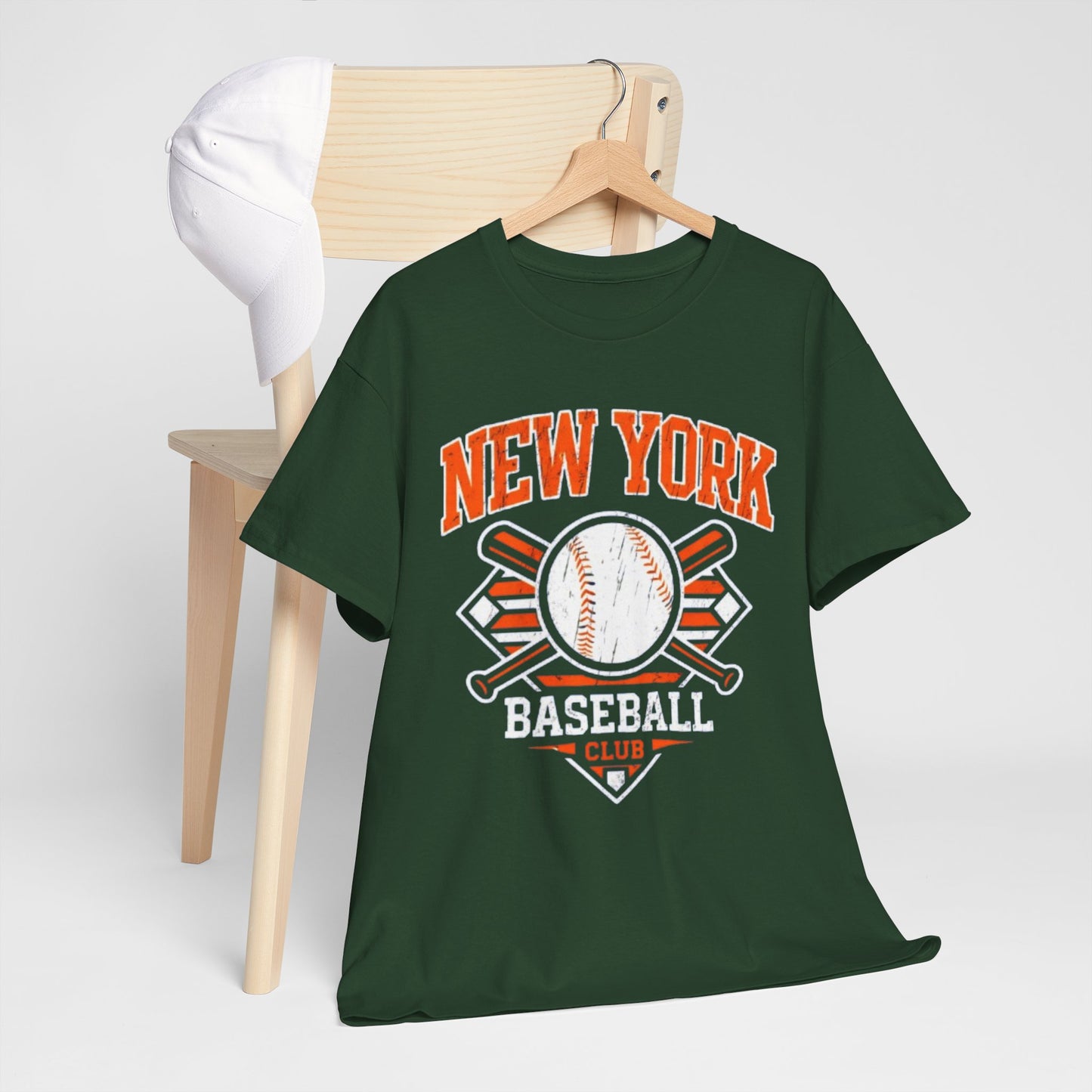 New York Baseball Club Tee — Vintage Baseball Logo T-Shirt
