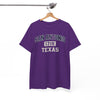 White Smoke San Antonio 1718 Texas T-Shirt — Vintage Collegiate City  Tee