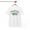 White Smoke Philadelphia 1933 Retro Football Tee