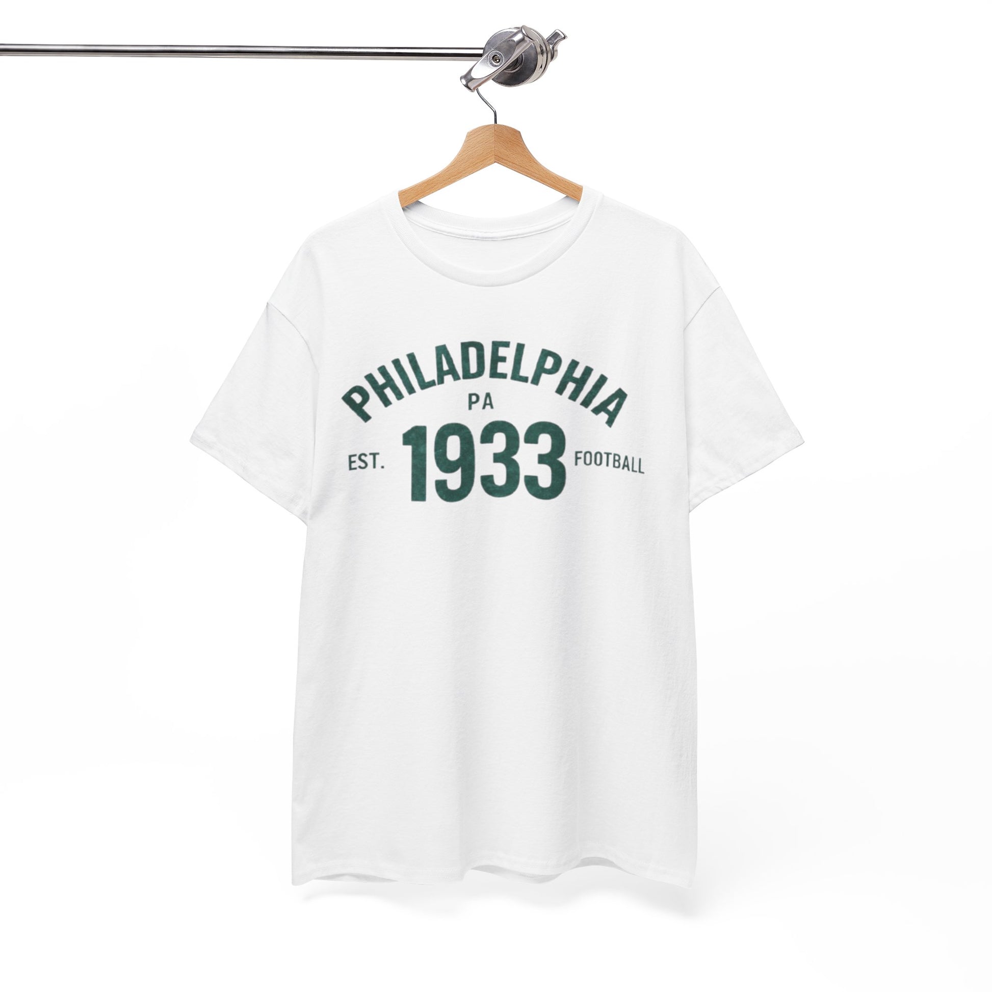 White Smoke Philadelphia 1933 Retro Football Tee
