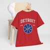 Firebrick Detroit Basketball Tee — EST. 1941 Vintage Sport Graphic Shirt