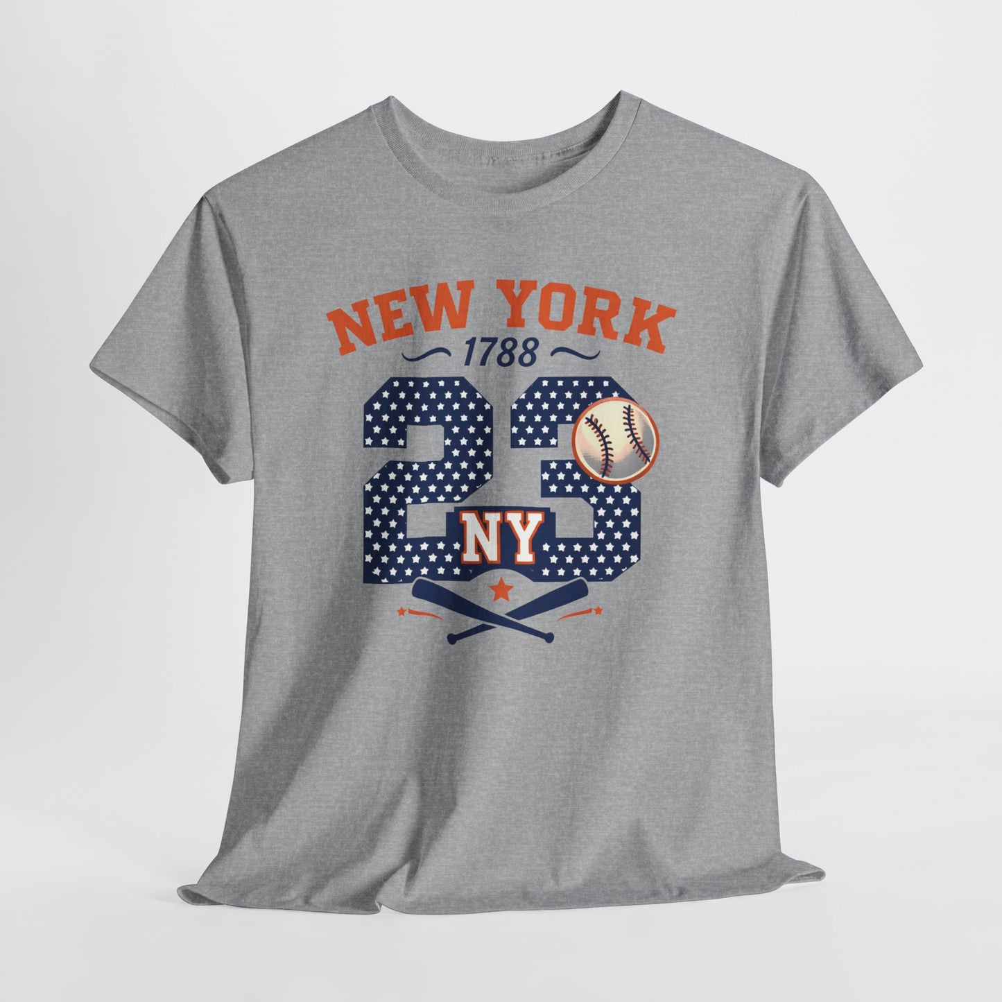 New York 23 Baseball T-Shirt — Vintage Team  Tee