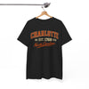 White Smoke Charlotte North Carolina Vintage Tee - "Charlotte NC Est. 1768"