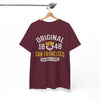 White Smoke Original 1848 San Francisco Graphic T-Shirt – Golden State Heritage City Design