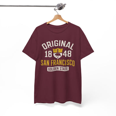 White Smoke Original 1848 San Francisco Graphic T-Shirt – Golden State Heritage City Design