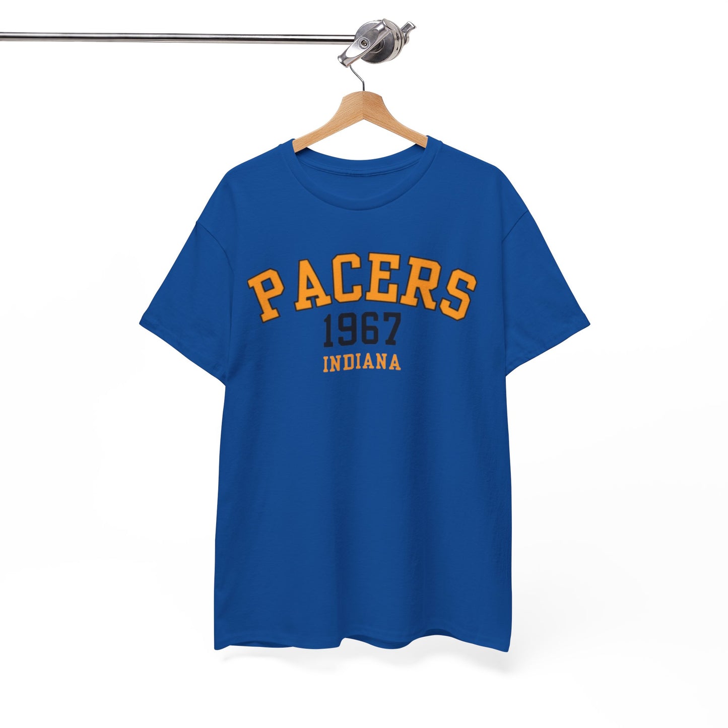 White Smoke Pacers 1967 Indiana T-Shirt — Vintage Basketball Tee
