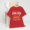 San Jose Golden State Football Tee — "Don't Mess With California" Vintage Sports T‑Shirt