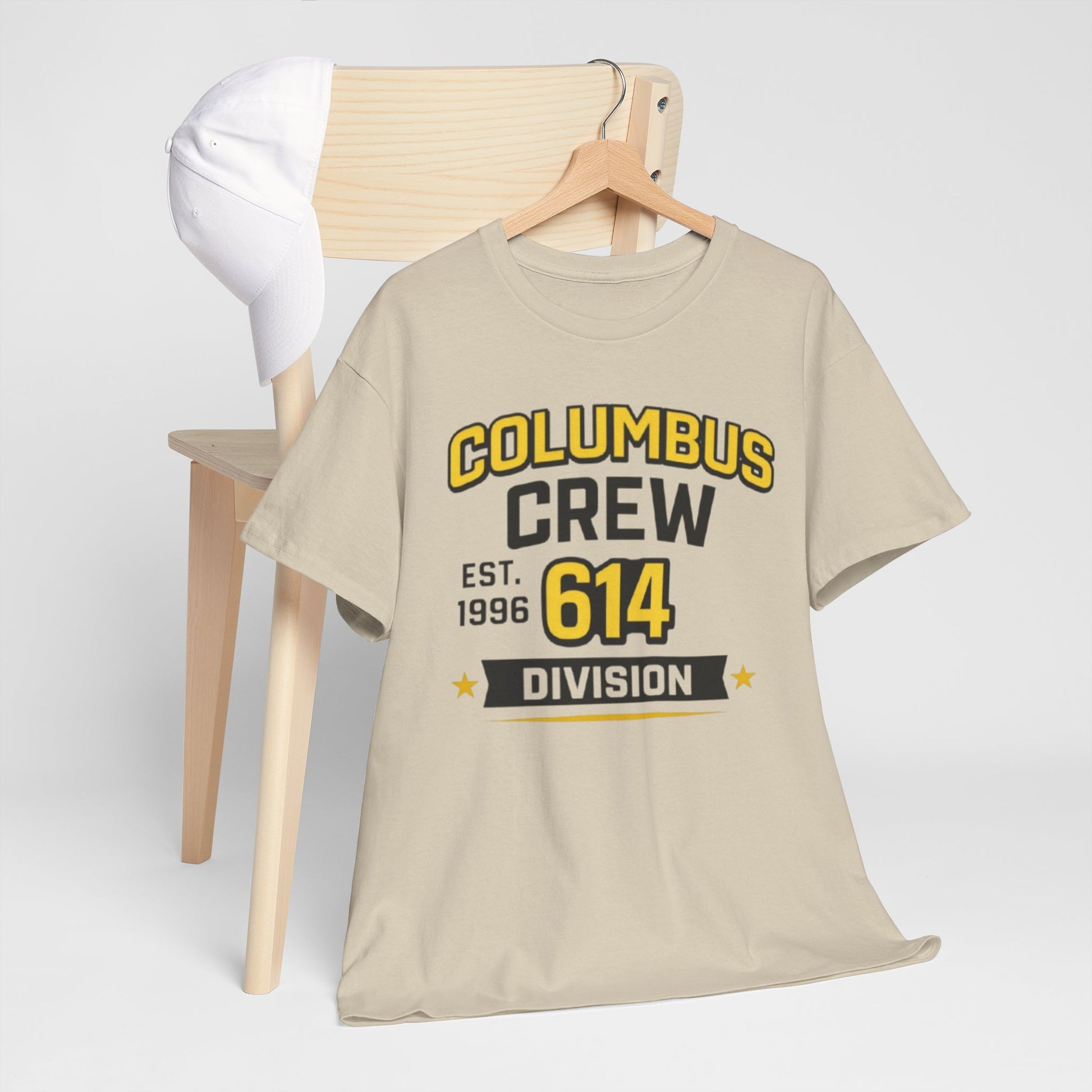 Gray Columbus Crew 614 Division T-Shirt — EST. 1996 Supporter Tee