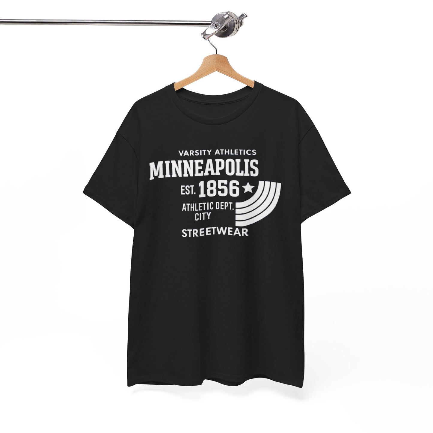 Minneapolis Varsity Athletics T-Shirt — Retro Streetwear City Tee (Est. 1856)