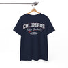 White Smoke Columbus Blue Jackets Vintage varsity-style lettering T-Shirt