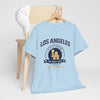 Light Blue Los Angeles LA varsity Tee sporty t shirt