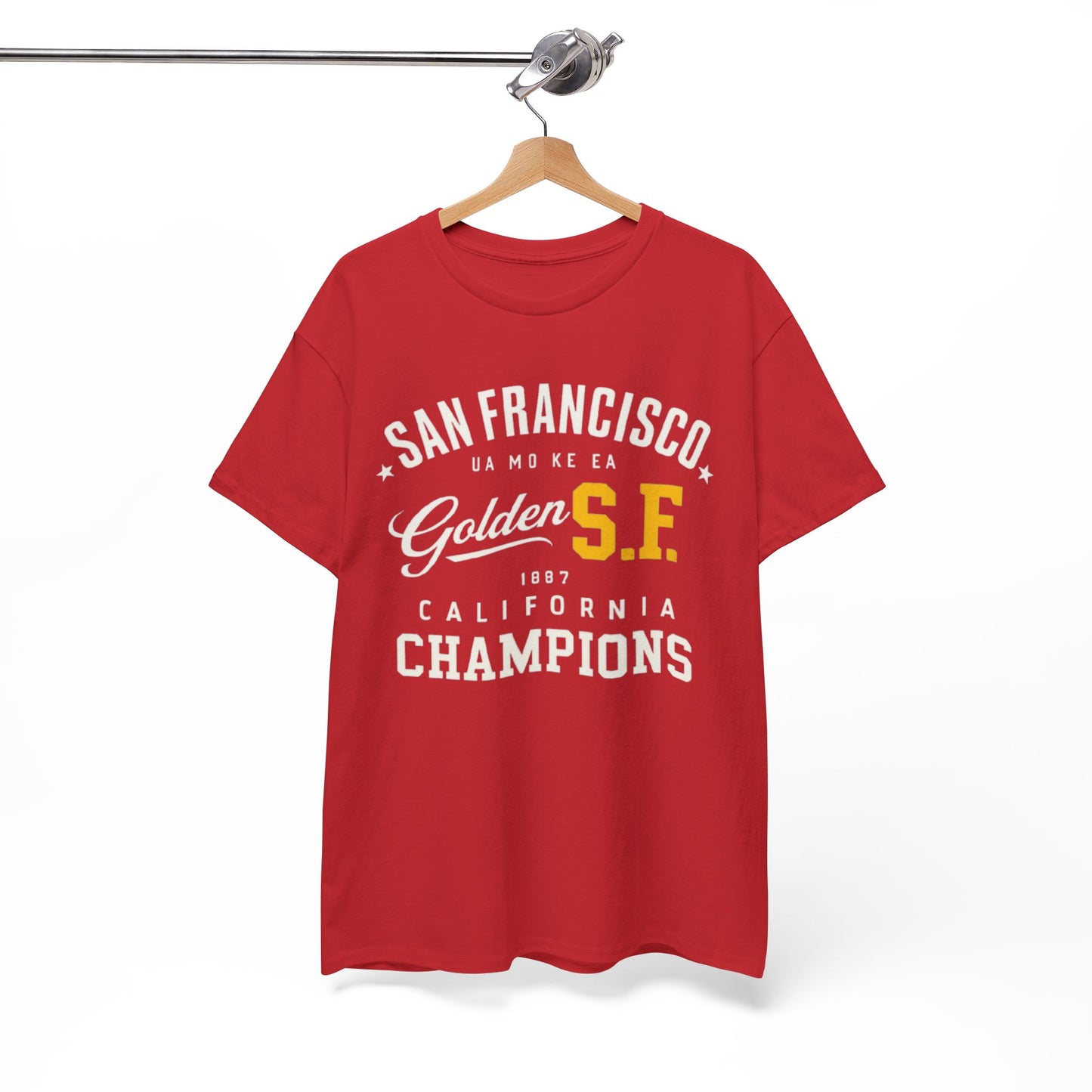 White Smoke Golden S.F. Champions San Francisco Heritage T-Shirt – California City  Tee
