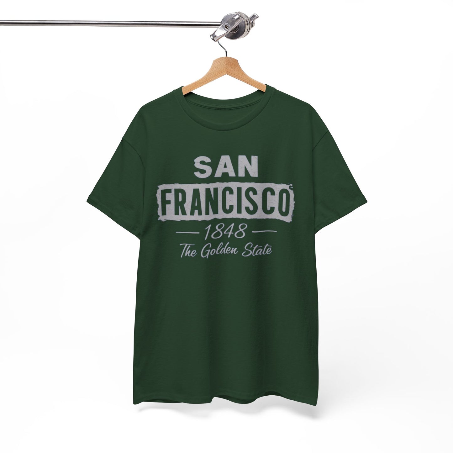 White Smoke San Francisco Golden State Heritage T-Shirt – 1848 City Streetwear Graphic Tee