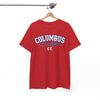 White Smoke Columbus Clippers Baseball Tee — Retro Short Sleeve Shirt