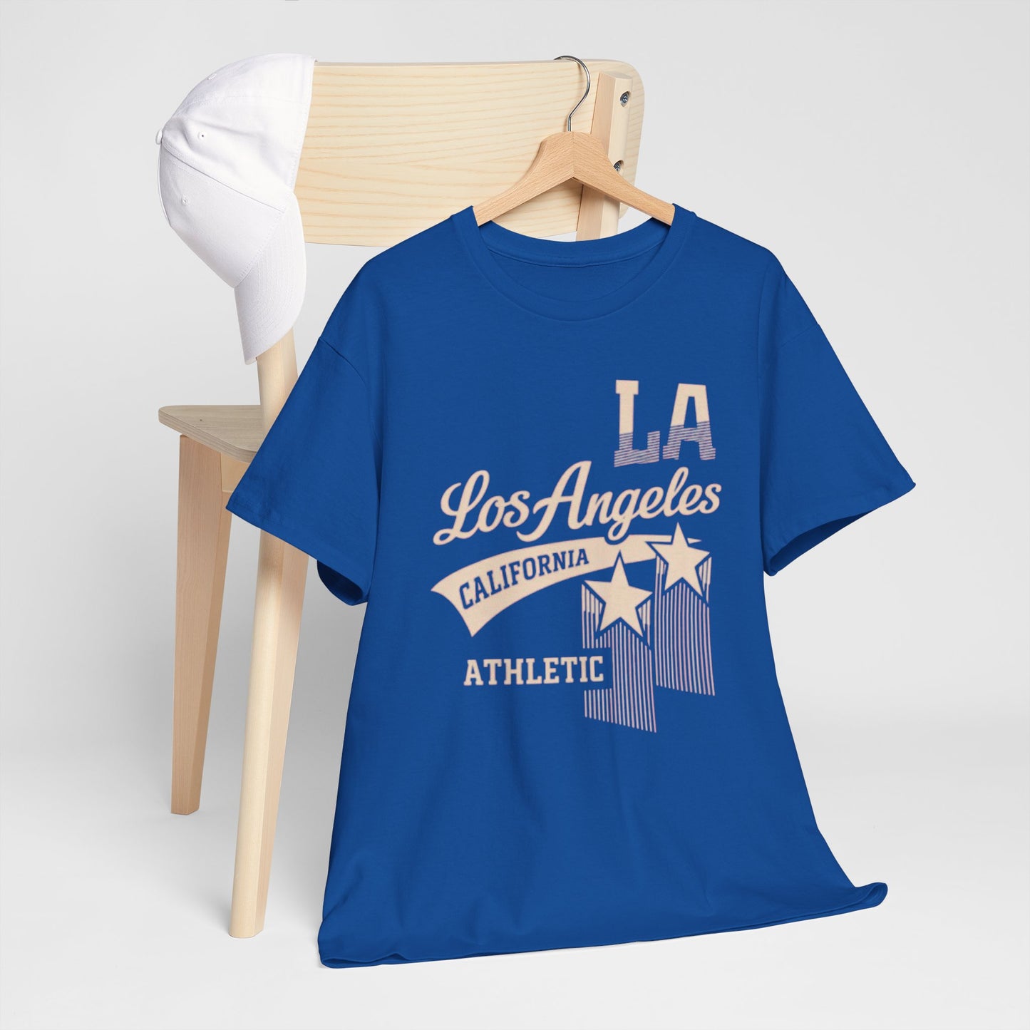 Dark Slate Blue Los Angeles Athletic Tee — LA California Vintage Stars T-Shirt