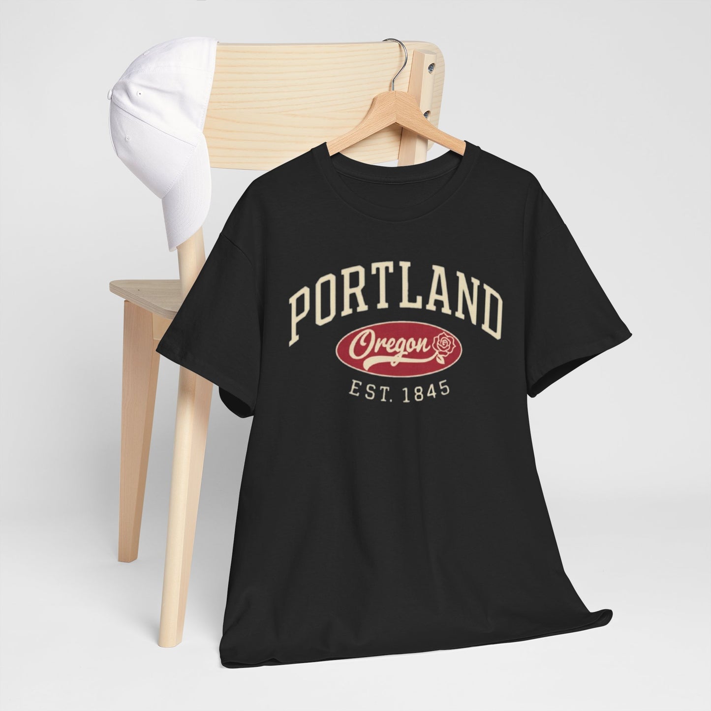 Dark Slate Gray Portland Oregon Est. 1845 T‑Shirt — Vintage City Tee