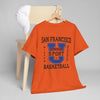 Gray San Francisco Basketball Collegiate Graphic T-Shirt – Golden Gate City Sports Tee