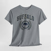 Lavender Buffalo Crest Tee – Vintage Buffalo Logo T-Shirt