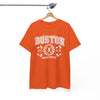 White Smoke Boston Racing Vintage Tee — Massachusetts Graphic T-Shirt