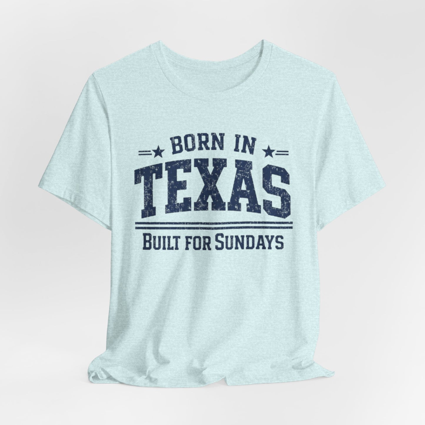 Lavender Texas Football Shirt – Born in Texas Built for Sundays Dallas Game Day T Shirt