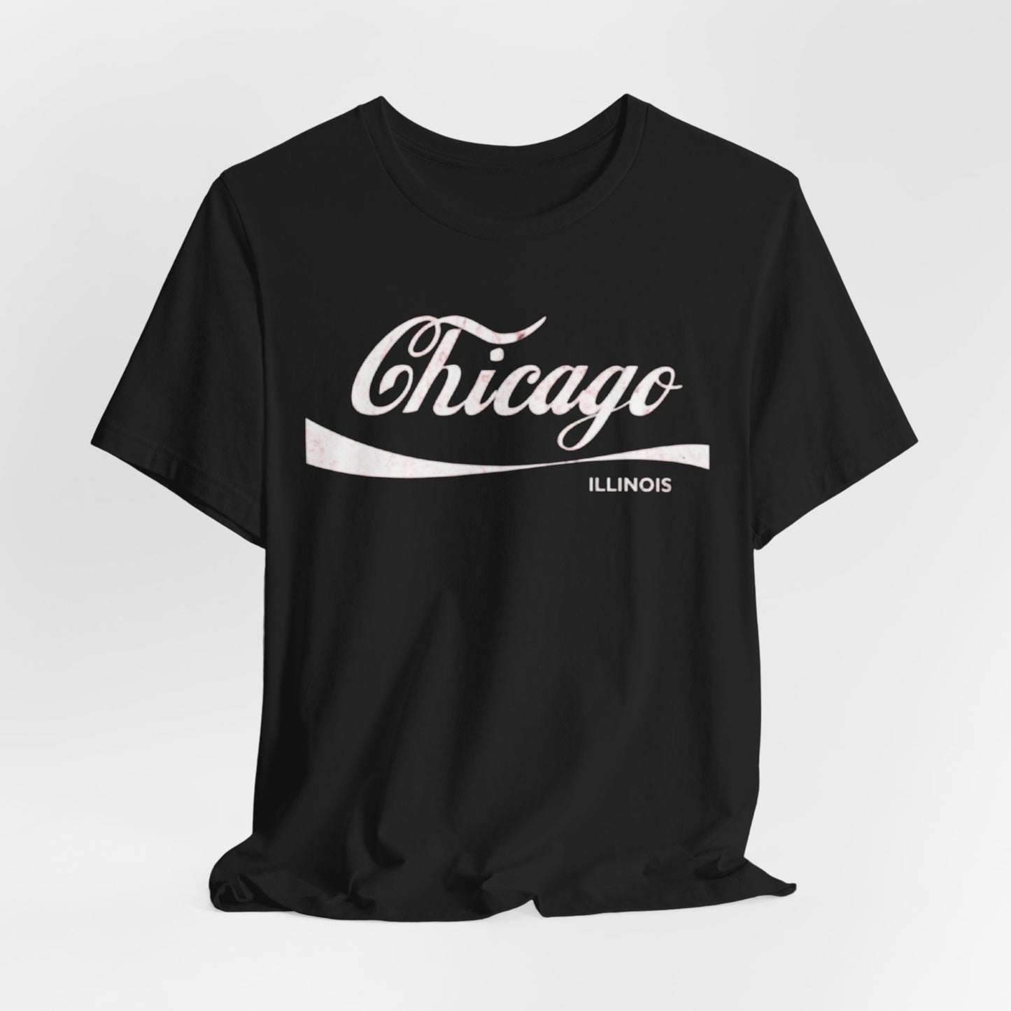 Chicago Script T‑Shirt — Vintage Illinois City  Tee