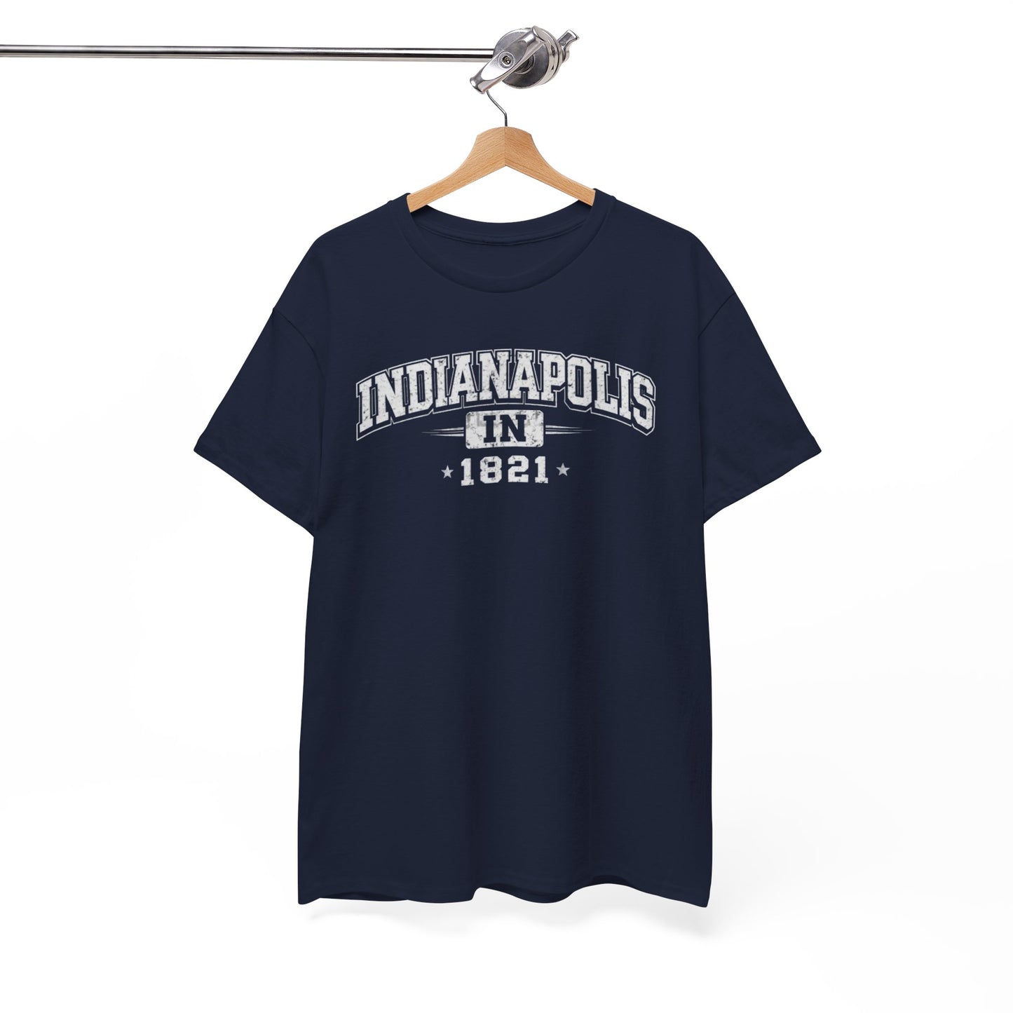 White Smoke Indianapolis 1821 Tee Vintage City T Shirt Indiana Retro Graphic Shirt