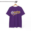 White Smoke Columbus Soccer Tee — Retro Script  Athletic T‑Shirt
