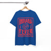 White Smoke Indiana Fever Basketball Tee — Retro Red Checkerboard Team Shirt