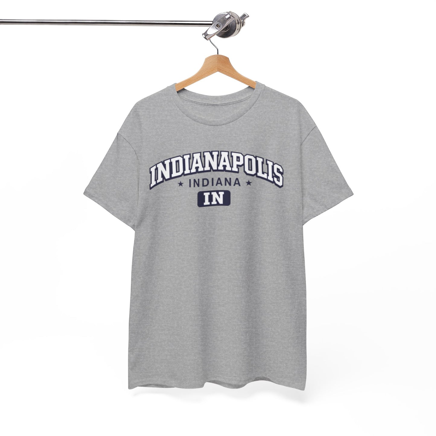 White Smoke Indianapolis Indiana T-Shirt - Collegiate City Tee