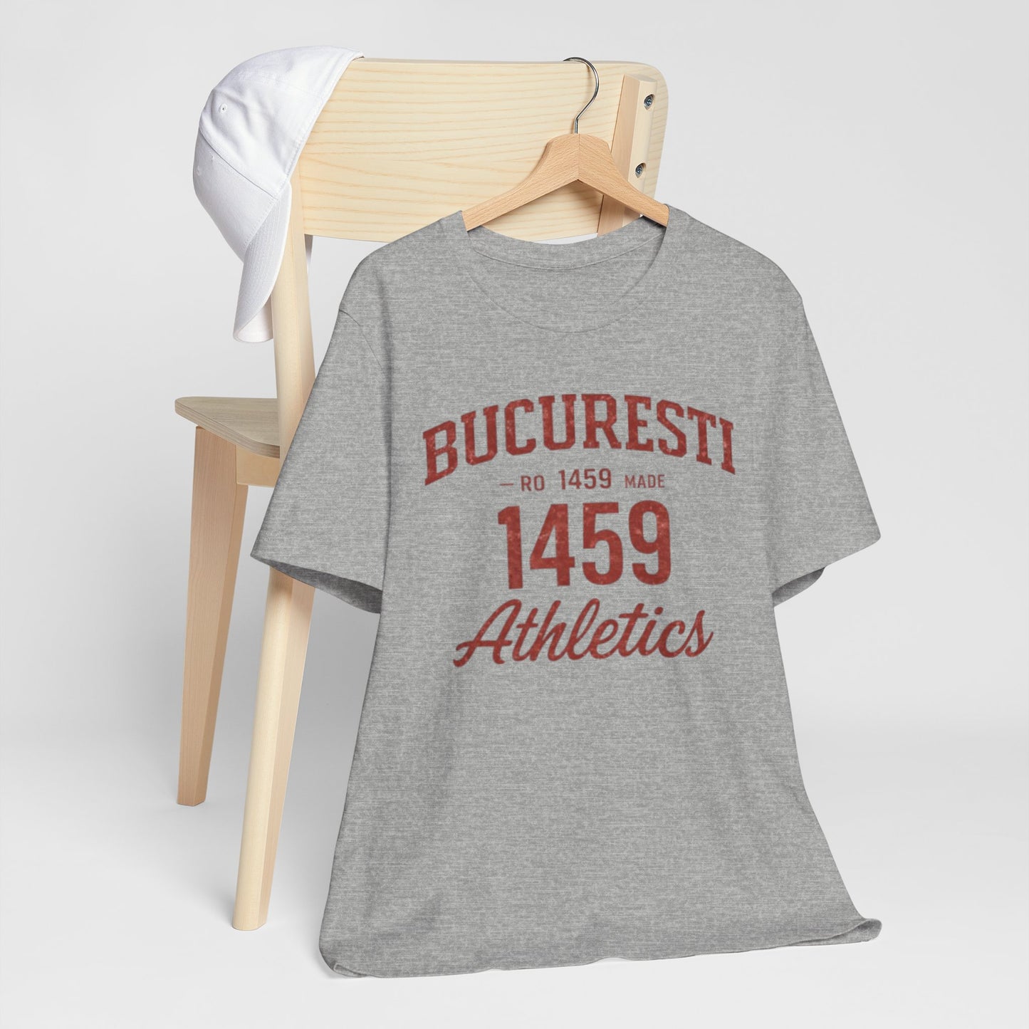 Tricou Atletism București 1459 stil universitar
