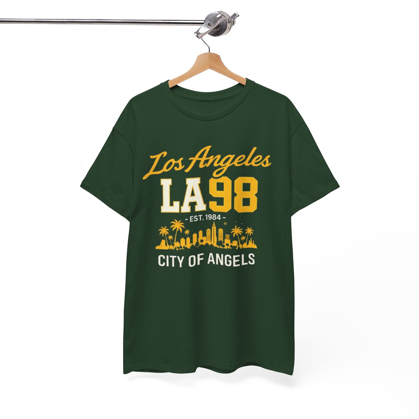 Los Angeles LA 98 'City of Angels' T-Shirt vintage script bold varsity numbers tee