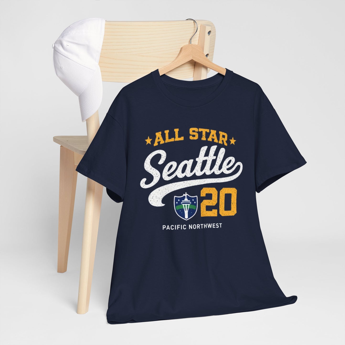 Seattle All Star 20 T‑Shirt — Pacific Northwest Vintage Sports Tee