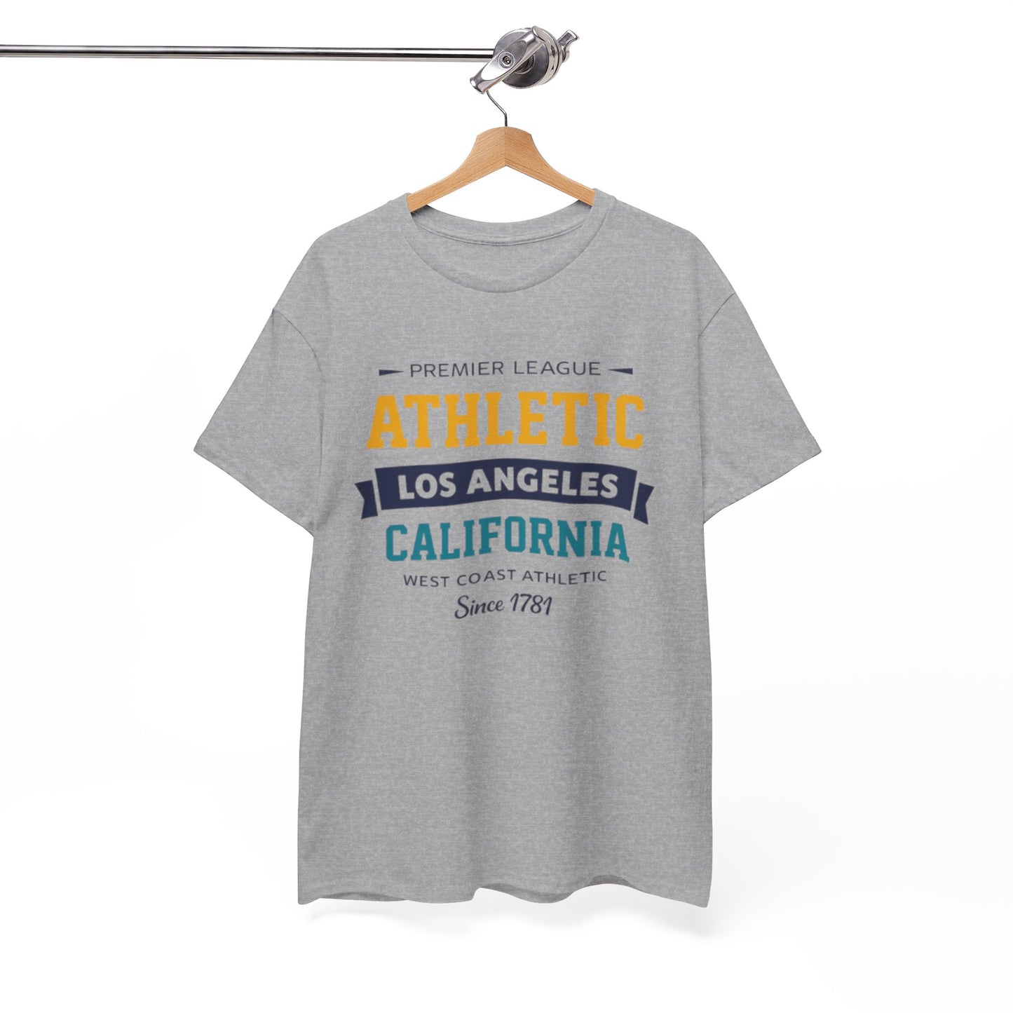White Smoke Athletic Los Angeles California Tee — Vintage West Coast Sports T-Shirt