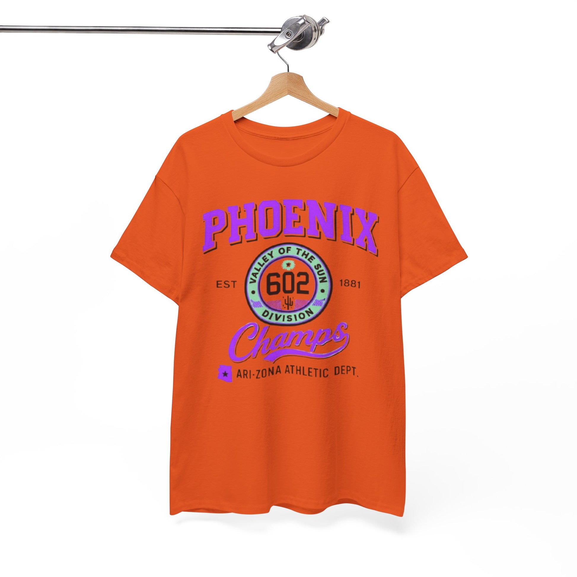 White Smoke Phoenix 602 Champs T-Shirt — Arizona Athletic Dept. Vintage Sport Tee