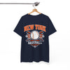 White Smoke New York Baseball Club Tee — Vintage Baseball Logo T-Shirt