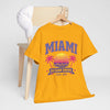 Goldenrod Miami Ocean Drive Est. 305 Graphic T-Shirt – Retro Sunset Beach Streetwear Tee