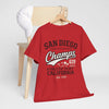 Firebrick San Diego 619 T Shirt – Surf City Champs Athletic California Tee