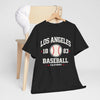 Dark Slate Gray Los Angeles Baseball T Shirt 1883 California Vintage Varsity Baseball Tee