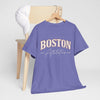 Light Slate Gray Boston Athletics Tee — Vintage Collegiate Sports Shirt