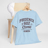 Light Blue Phoenix 602 Champs T-Shirt — Vintage Athletic Arizona Tee
