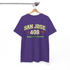 San Jose 408 T-Shirt — NorCal California Retro City Tee West Coast vintage shirt
