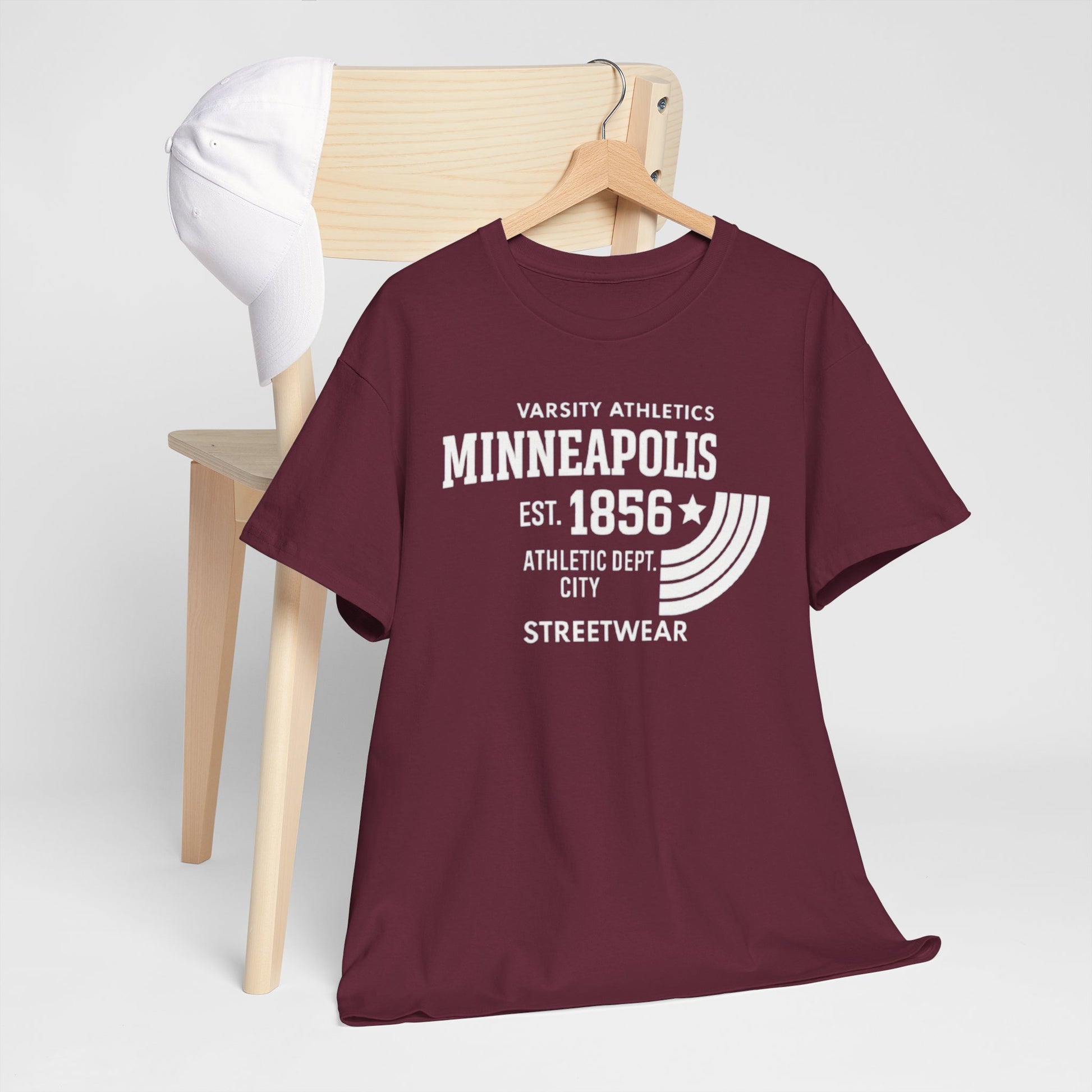 Minneapolis Varsity Athletics T-Shirt — Retro Streetwear City Tee (Est. 1856) streetwear fashion product image 11